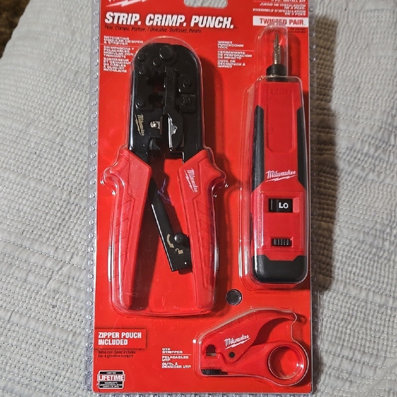 Milwaukee Red Wire Stripping and Crimping Tool Set